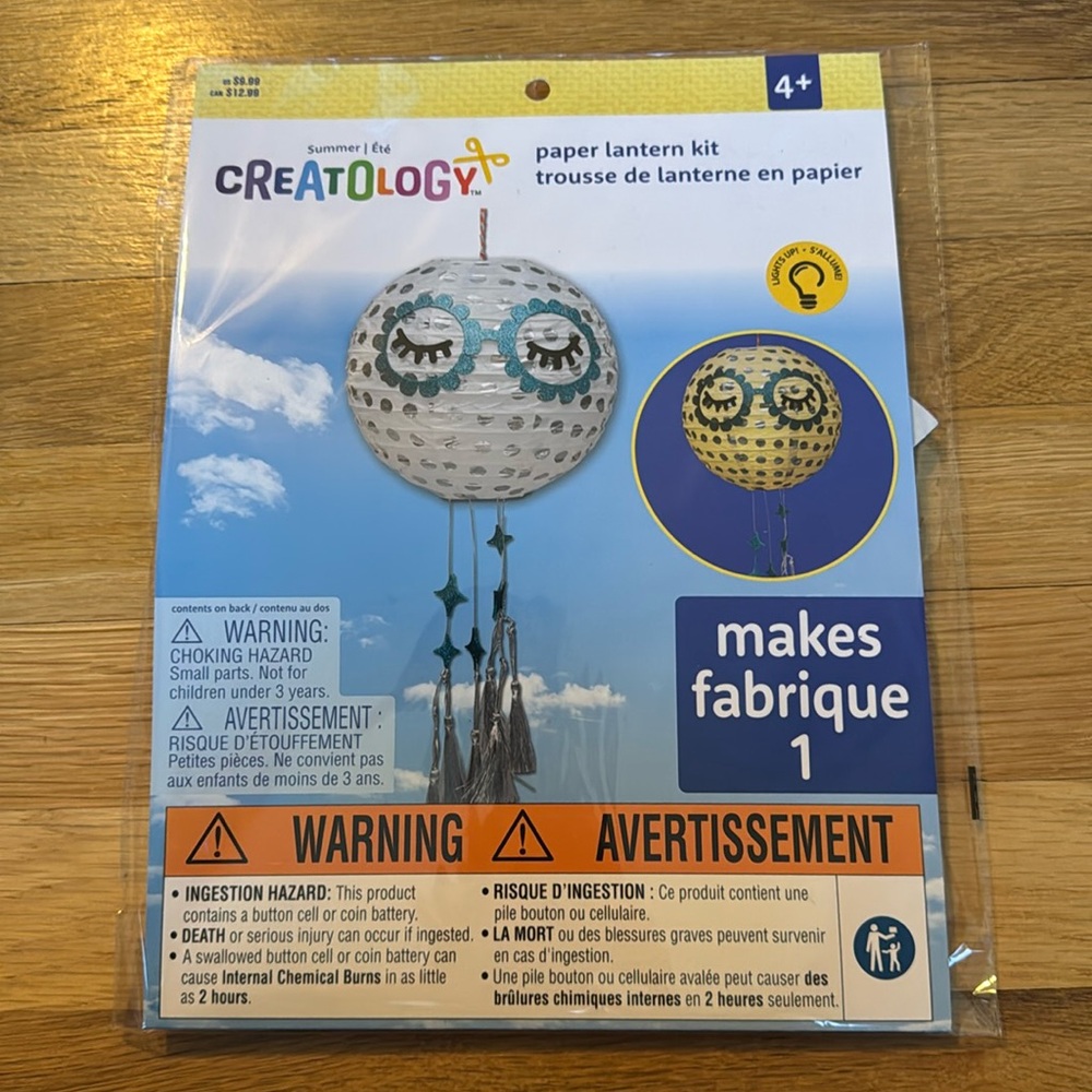 Brand New! Creatology Paper Lantern Kit Moon 🌖 - Makes 1